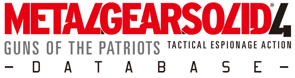 Metal Gear Solid 4 Database