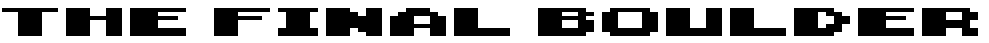 The Final Boulder