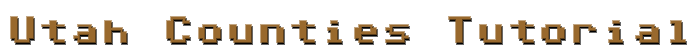 Utah Counties Tutorial
