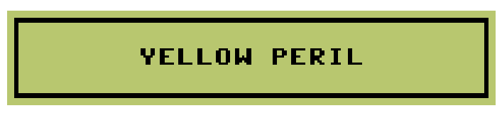 Yellow Peril
