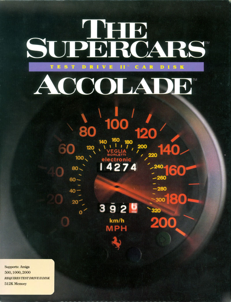 The Supercars: Test Drive II Car Disk