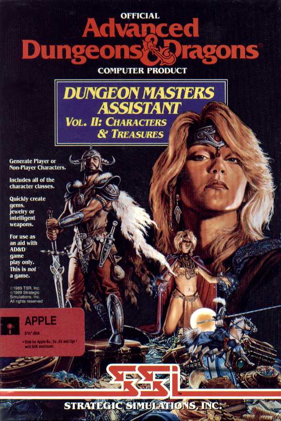 Advanced Dungeons & Dragons: Dungeon Masters Assistant: Volume II: Characters & Treasures