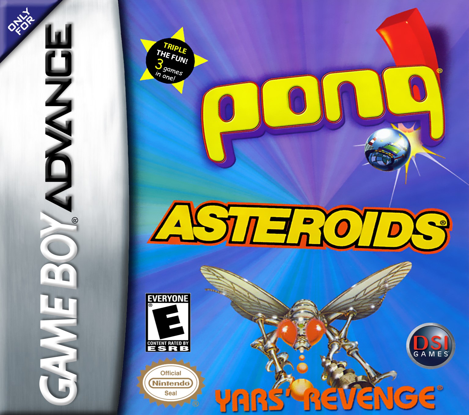 Pong / Asteroids / Yars' Revenge