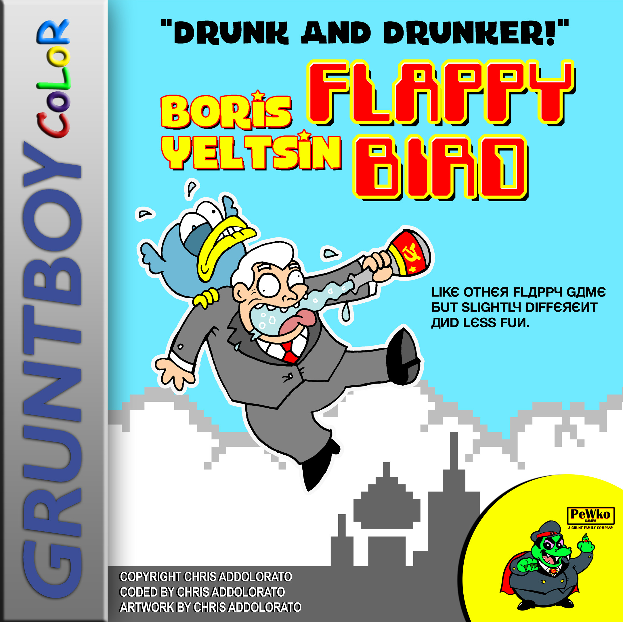 Boris Yeltsin Flappy Bird