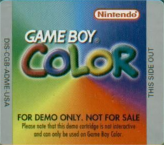 Game Boy Color Promotional Demo